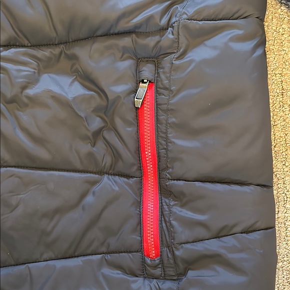 Spyder Grey and Ref Quilted Puffer Jacket with Hood - Picture 3 of 6